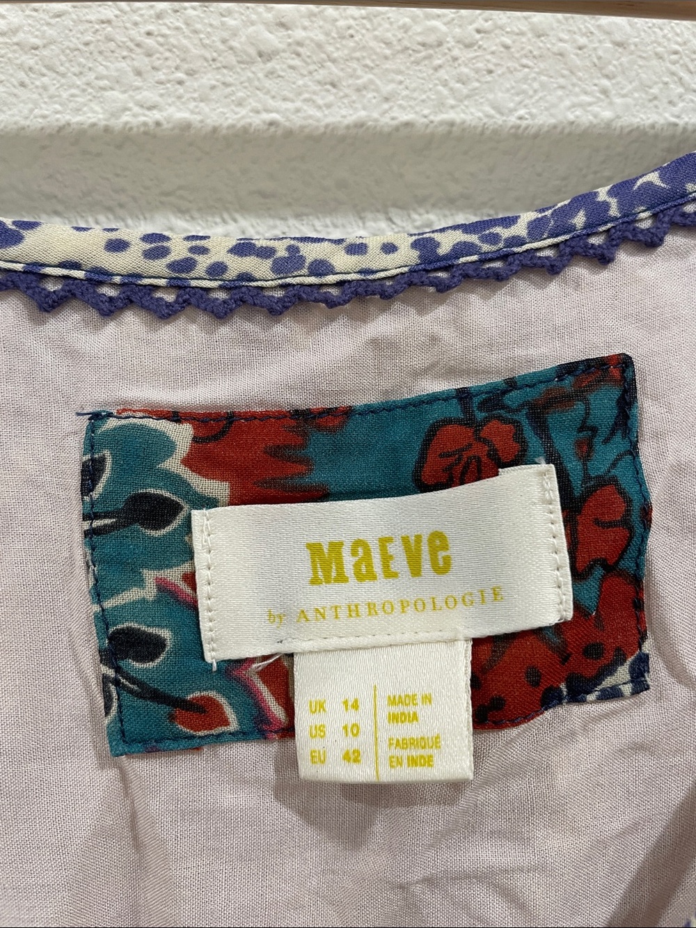Anthropologie Maeve Annabella Floral Paisley Boho Colorful Maxi Dress 10 Boho - Picture 5 of 16